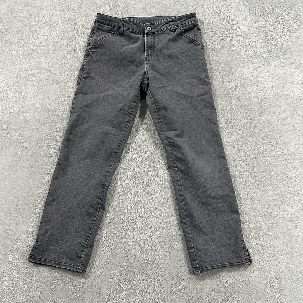 Prana Cropped Jeans Women 6 Gray Denim Casual Normcore Everyday